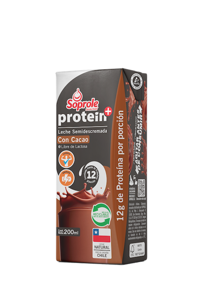 Leche Protein+ semidescremada con cacao 200ml